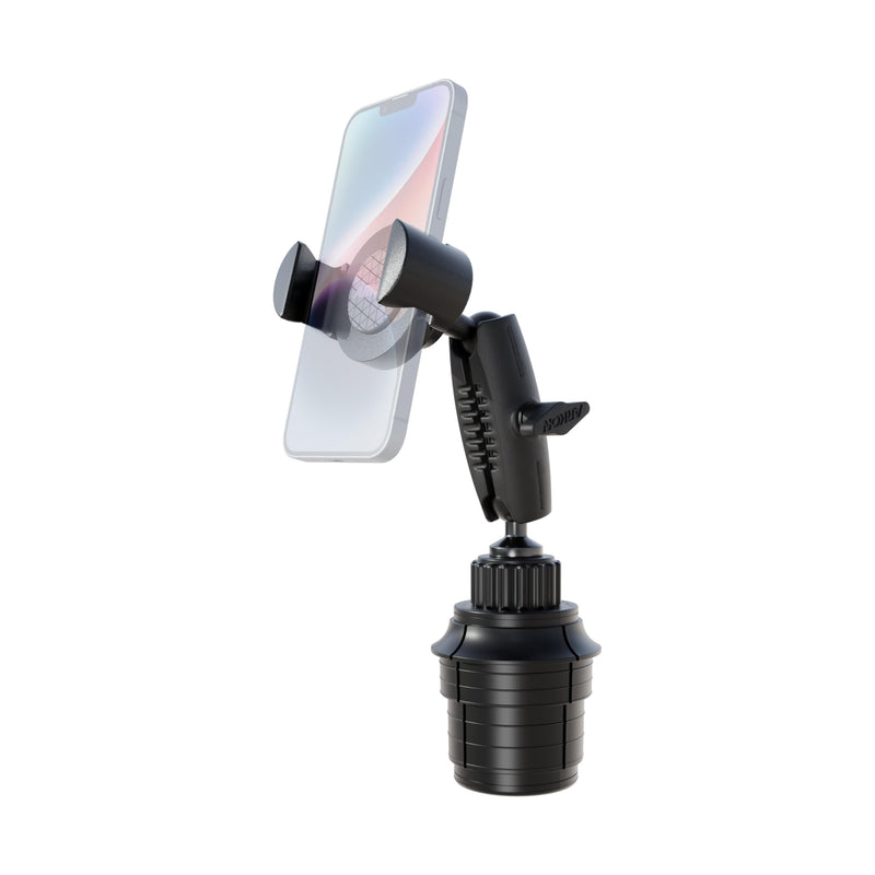 ARKON Mounts RoadVise XL Car Cup Phone Holder and Mount Universal Phone Fit Extendable Cup Mount System Adjustable Arm Compatible with iPhone, Galaxy, Google, & More