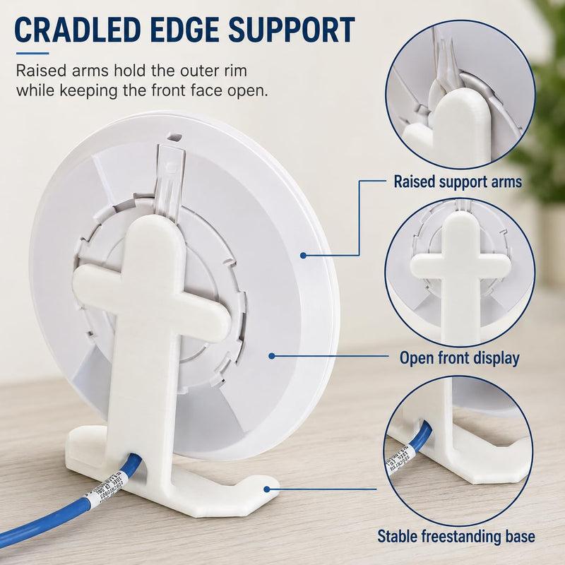 Desk Stand Compatible with U6-Lite, UAP NanoHD, UAP-AC-LR and UAP-AC-LITE – Upright Flat-Surface Holder | Space-Saving Tabletop Cradle