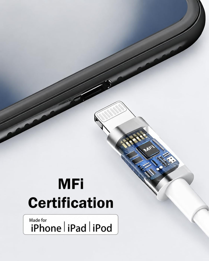 [Apple MFi Certified] Lightning to 3.5mm Headphone Jack Adapter for iPhone | Clear Audio for Music and Media; Compatible with iPhone 14/13/12/11/X/XS/8/7; Compact White 3-Pack, Plug and Play. 3 Pack