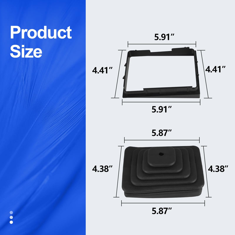 Shifter Boot and Retainer Bezel Kit Compatible with TJ Wrangler 1997 1998 1999 2000 2001 2002 2003 2004 Parts Number 53000056 52078558