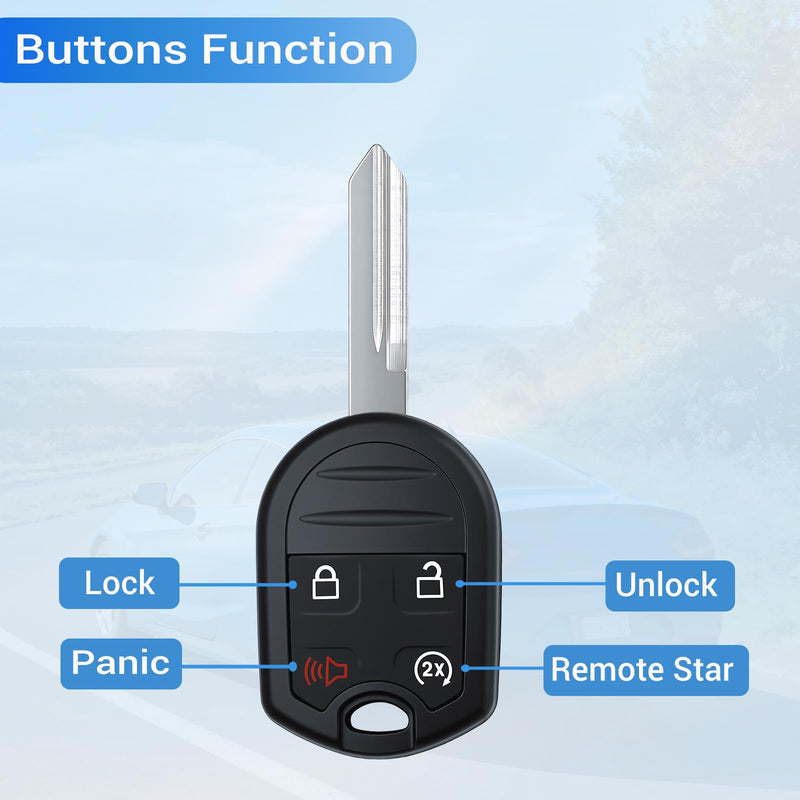 Key Fob Fit for Ford F150 2011-2014 F250 F350 Explorer Expedition | Fits for 2011-2016 Ford F450 F550 F650 F750/ 14-17 Lincoln Navigator MKX Keyless Entry Remote Control CWTWB1U793 OUC6000022