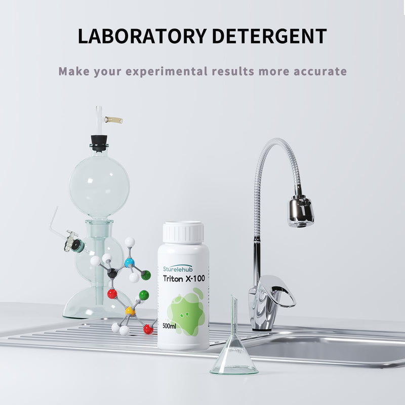 Triton X-100, 500ml, Laboratory Cleaning Detergent, Triton X-100 Surfactant, Laboratories Triton X-100 solution, DIY Record Cleaning Solution