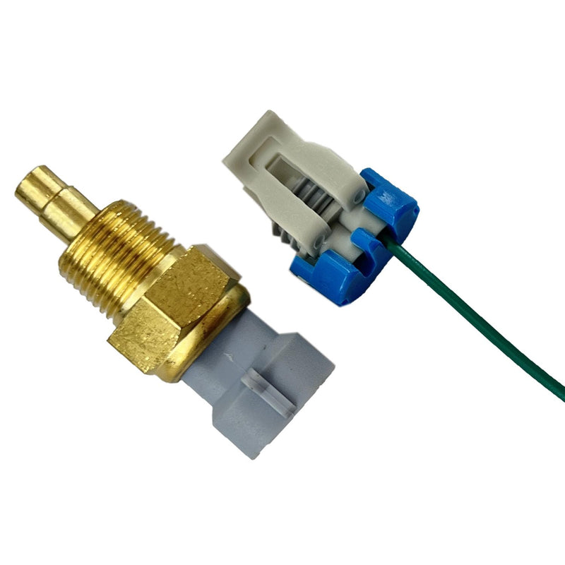 Engine Coolant Temperature Sender with Connector Plug Pigtail Wire Harness Compatible with Blazer Camaro Caprice Corvette Express C1500 Impala S10 Tahoe Jimmy Savana Yukon Regal 25037332