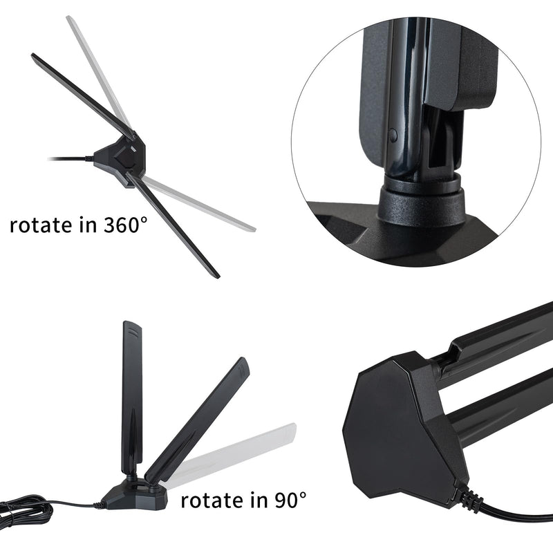 WiFi 6 6E Tri-Band 2.4GHz 5 GHz 6GHz Magnetic Base RP-SMA Antenna Boosts Signal for PC Desktop Computer Bluetooth Card WiFi 6E Card Gaming Motherboard Magnetic Antenna