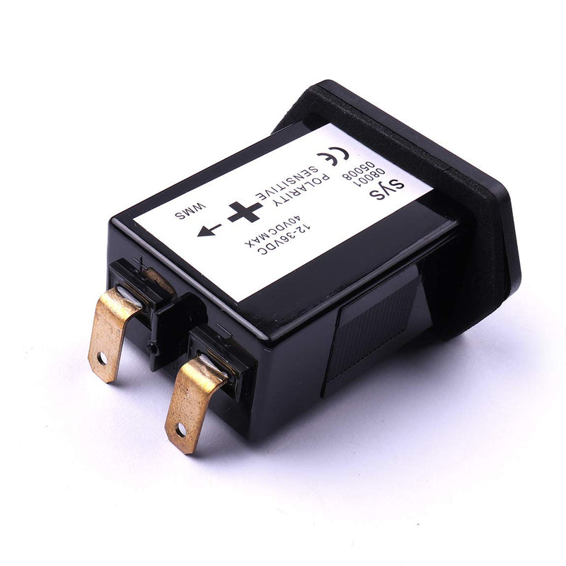  [AUSTRALIA] - ATOPLEE Mechanical Hour Meter 12v to 36v Truck Tractor Diesel Outboard Engine Hour Meter Rectangular