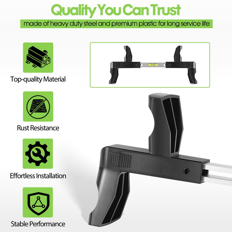 ATD-3100 Steering Wheel Level Alignment Tool - Steering Wheel Level Bar Tool - Universal Use for Passenger Cars, Vans & Trucks with Steering Wheel Internal Diameter 270mm-340mm, Spring-Loaded