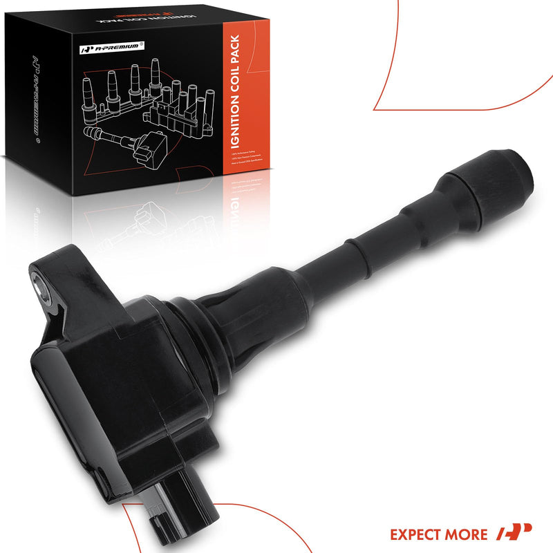 A-Premium Ignition Coil Compatible with Nissan & Infiniti Vehicles - 2.5L 3.5L - Altima 2007-2018, Pathfinder 2013-2019, Maxima Murano Quest 350Z EX35 FX35 G35 Q50 QX60 M35 G25
