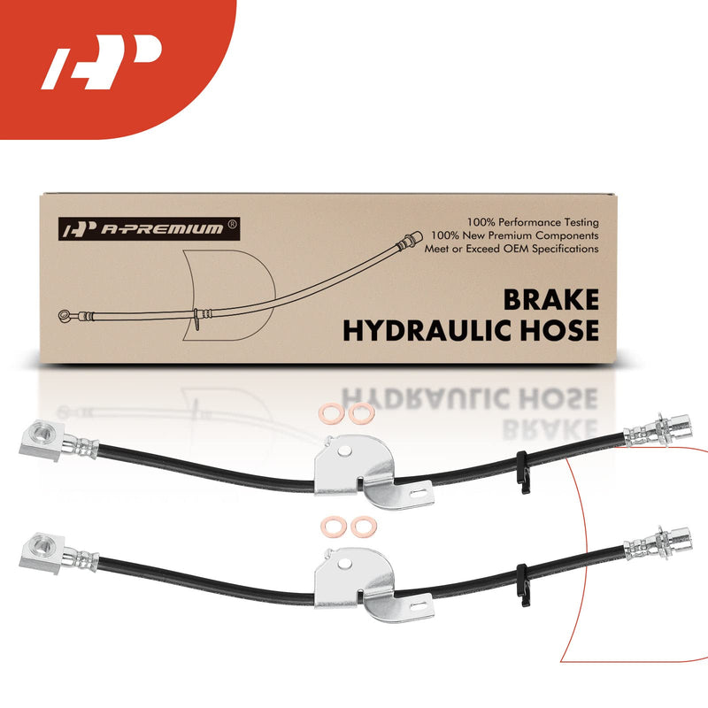 A-Premium Front Driver and Passenger Brake Hydraulic Hose Compatible with Ford Models - For F-150 2010 2011 - Replace# AL3Z2078G(Pack of 2)