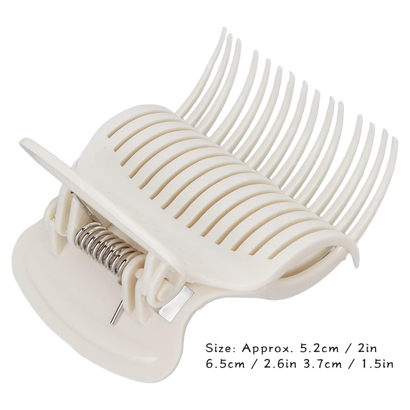Agatige 12 PCS Hot Roller Clips, Hair Curler Claw Clips, Replacement Roller Clips Safety & Heat Resistance Heated Roller Clips for Women Girls Hair Sectioning Styling Tool (White)