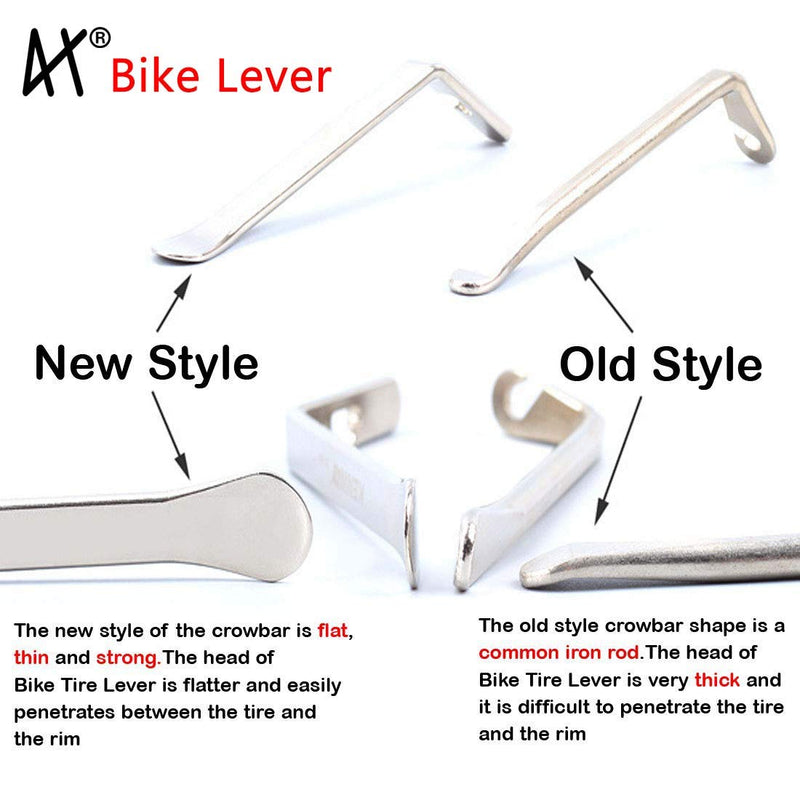 Premium Bicycle Tire Lever Tyre Spoon Iron Changing Tool, Bike Tire Levers Premium Stainless Steel Levers to Repair Bike Tube, Best Tire Changing Tool 3 Pcs