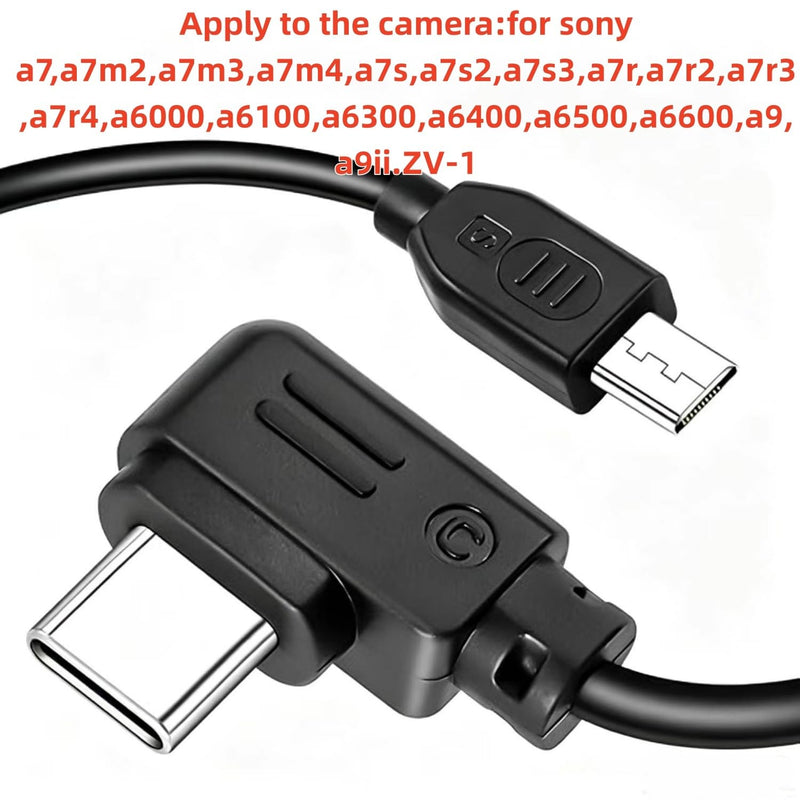 USB-C to Multi Camera Control Cable for DJI Ronin SC/SC2/RS2/RS3/RS4/RS4 Pro, Compatible with Sony A7/A7R/A7S Series, 13.8in | Connect the stabilizer to the camera to keep the camera steady and achieve better results.