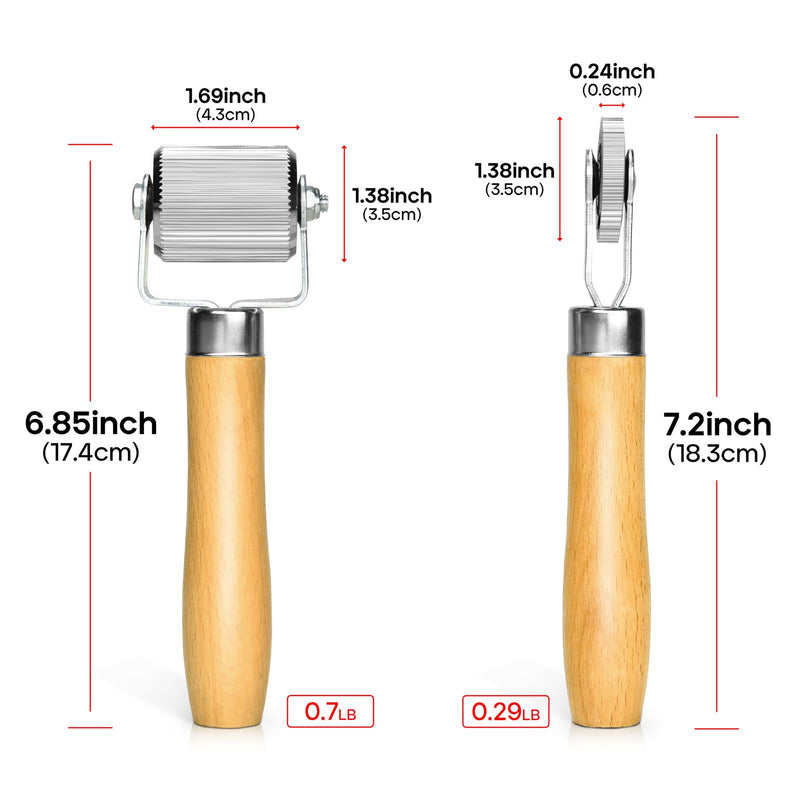 Car Sound Deadening Roller (2PCS, Width: 1.69in & 0.24in), Extremely Smooth Sound Insulation Roller Metal, Noise Deadening Car Sound Insulation Tool 2PCS - 1.69 inch/0.24 inch