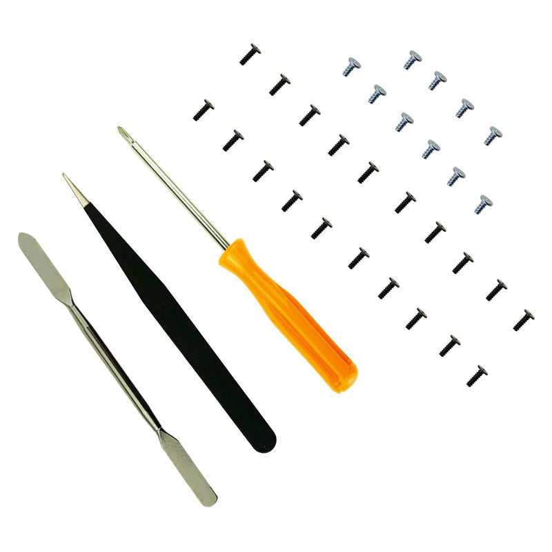 CTHTBZ 30PCS Replacement Screws for PS4 Controller, Accessories Screwdriver Tweezer Tool Repair Kit for Playstation4 PS4 Pro Slim