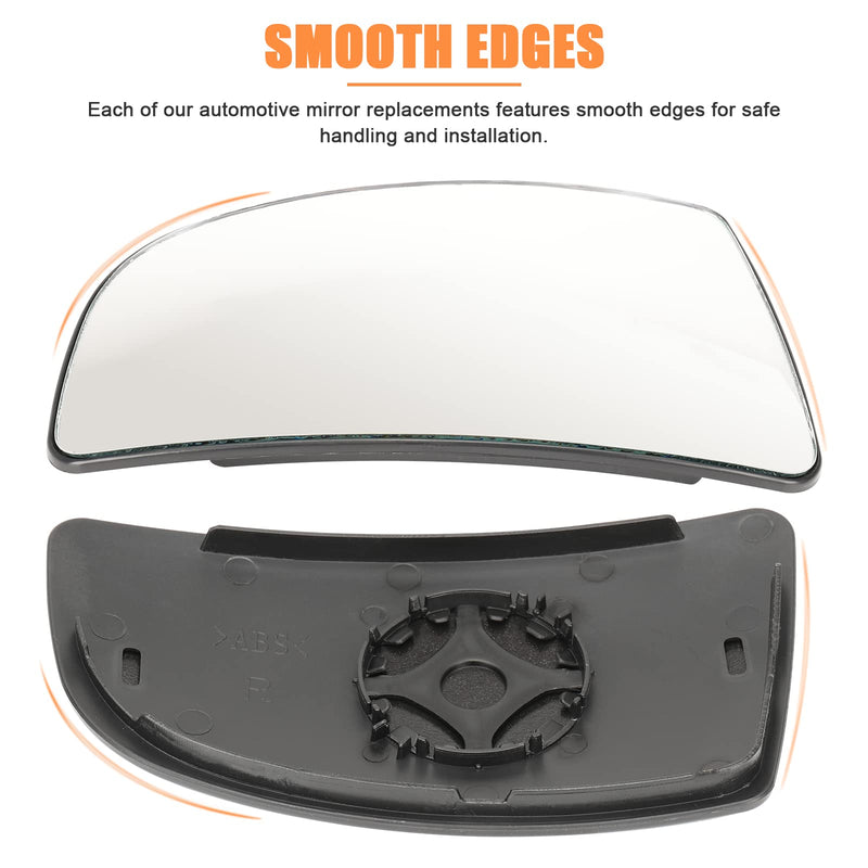 Compatible With Ford Transit T150 T250 T350 2015 2016 2017-UP Passenger Right Side Mirror Glass, Lower Tow Mirror with backing plate, Replace BK3Z17K707B Lower - Passenger Side (Right)