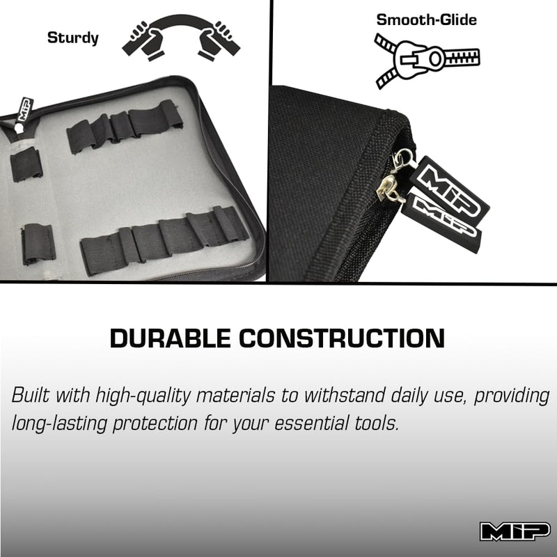MIP 5210 RC Tool Bag 40 Pocket – Holds Hex & Nut Drivers and 1/4 Drive Bits, Precision Tools for RC Car Repair, RC Cars, Quadcopter, Helicopter, FPV Racing Drones