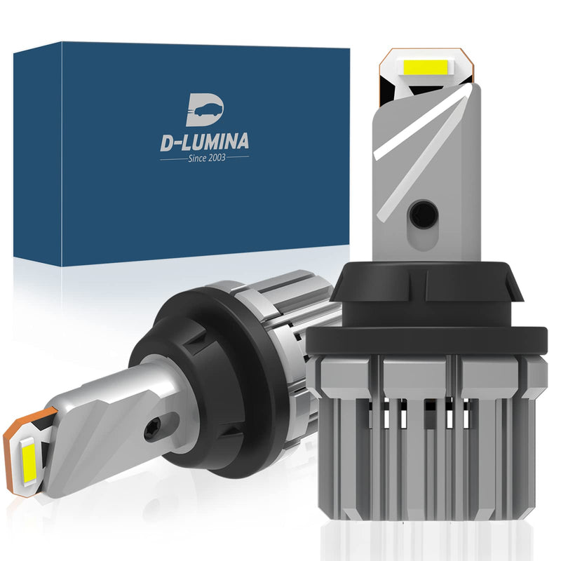 D-Lumina 7440 7443 LED Backup Reverse Light Bulbs, 5600 Lumens 21W 2-SMD CSP Chips T20 7441 W21W LED Bulbs For Car Truck Reverse Back Up Light, Canbus Error Free, Plug ＆ Play, 6000K White (Pack of 2) 7440/7443 Reverse Light Bulb