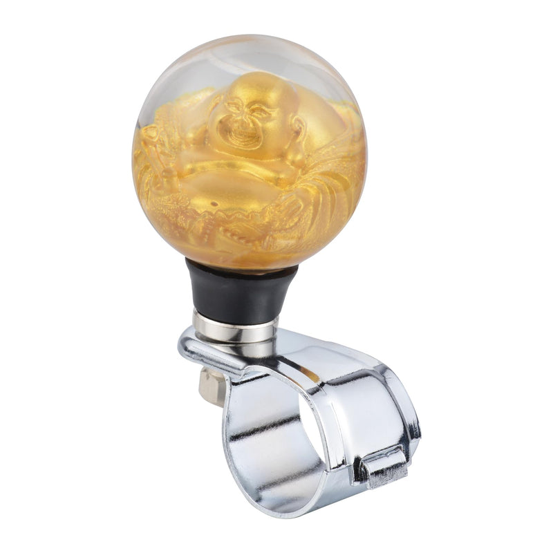 Abfer Car Steering Wheel Spinner Knob Turning Assist Suicide Grip Handle Brody Knobs Fit Most Vehicles Trucks Boats, Gold