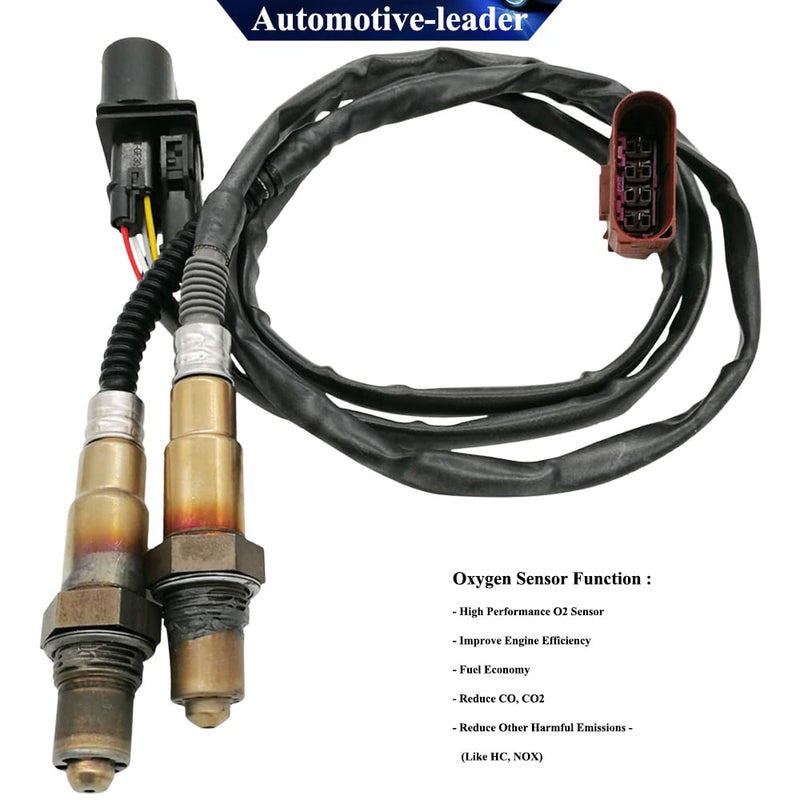 2Pcs 17014 SG1170 Upstream Air Fuel Ratio Sensor 1 and Downstream Sensor 2 Compatible for 01-05 Audi A4 A4 Quattro, Volkswagen 02-06 Golf 02-05 Jetta 02-04 Beetle 0258007057 234-4808