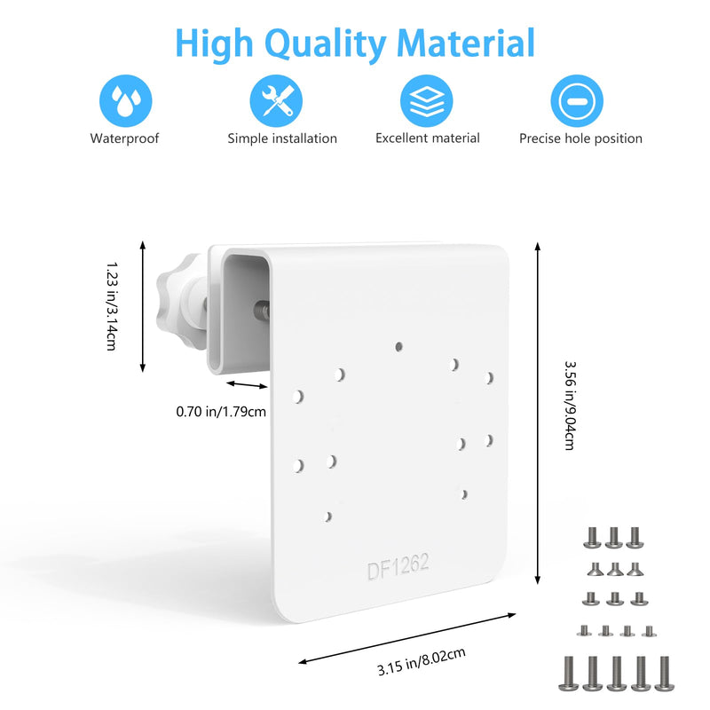 Gutter Mount Bracket Compatible with eufy Security eufyCam C37/C31 Camera (White)