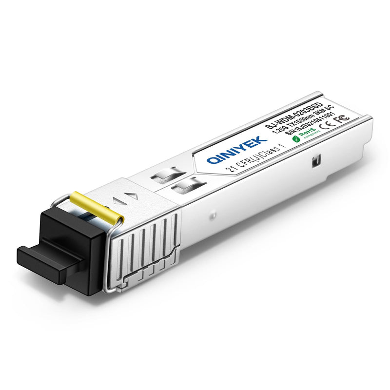 1 Pair simplex SC Module 3KM, 1.25G Single-Mode Fiber Connector, SFP-WDM-SM 1000BASE BiDi 1310nm/1550nm SFP Transceiver Module 1.25G BIDI SC