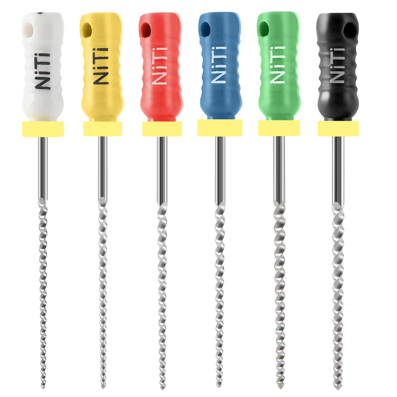 JMU Dental K Files #45-80/21 mm for Endodontic Root Canal, NITI Hand Use K-Files, 6 Pcs/Pack, 10 Packs Total #45-80(21mm)