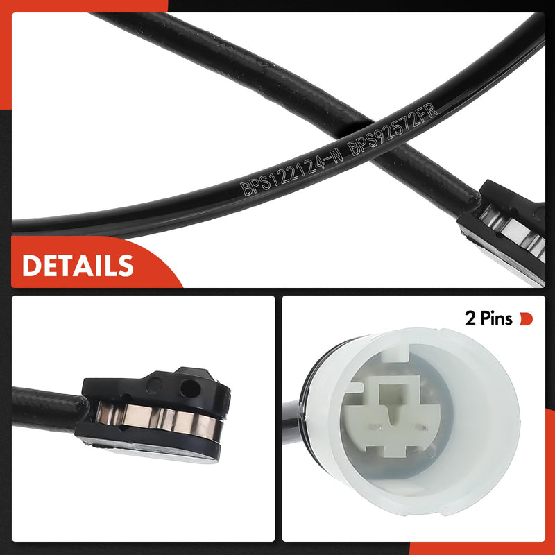 A-Premium Front and Rear Disc Brake Pad Wear Sensors Compatible with Select Mini Cooper 2010 2011 2012 2013 2014 2015, 2-PC Set