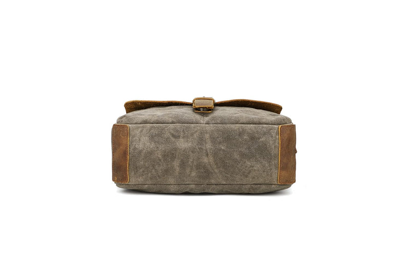 Camera Bag, SLR DSLR Waterproof Canvas Camera Case, Vintage Padded Shoulder Bag for Women and Men (Army Green) Army Green