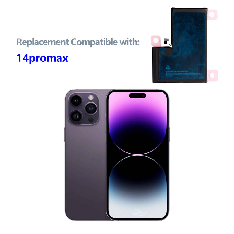 A2830 New Rechargeable Battery Compatible with iPhone 14 Pro Max with Upgraded Repair Tools Kit