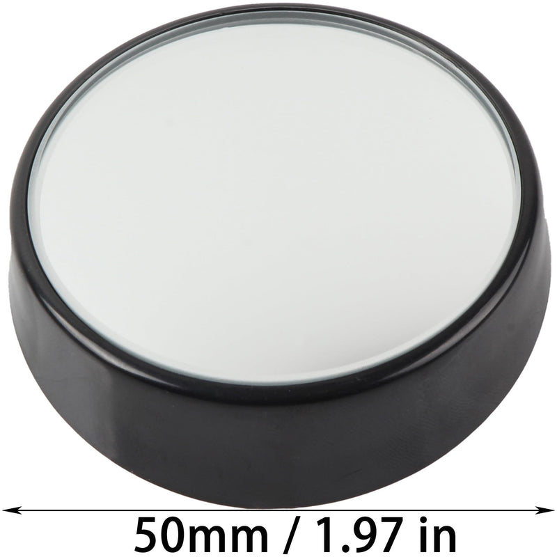 KEWAYO 2 Pack Automotive Blind Spot Mirrors, Small Round Convex Adjustable 360°Rotate Wide Angle Car Rear View Mirror for All Universal Vehicles Car Fit Stick-on Design