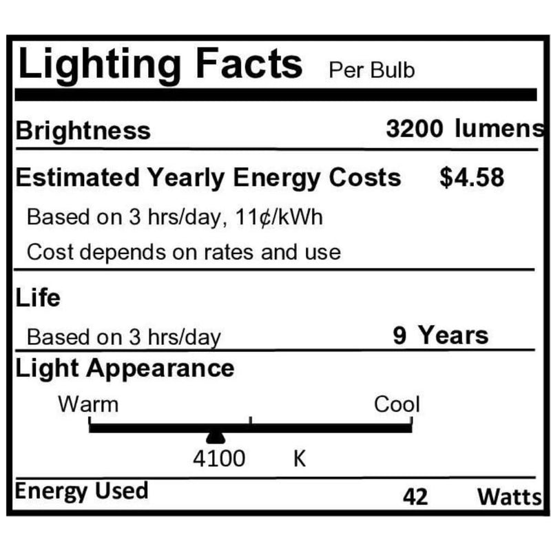 Circle (6 Pack PLT-42W 841, 4 Pin GX24Q-4, 42 Watt Triple Tube, Compact Fluorescent Light Bulb 4100k - Cool White 6 Count (Pack of 1)