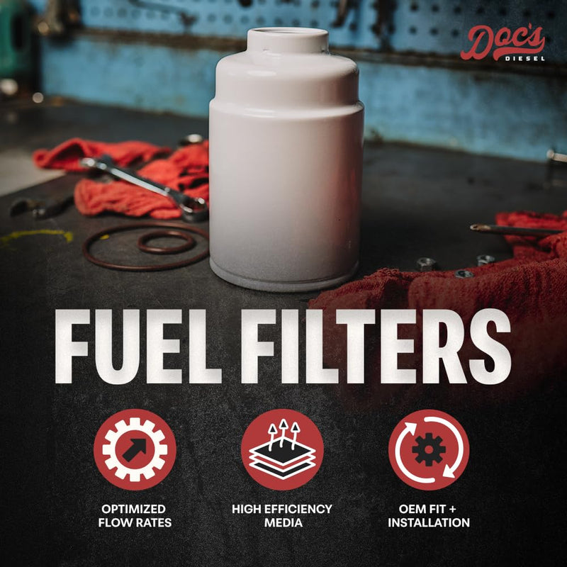 Doc's Diesel Fuel Filter DPS9059 | Compatible with Chevrolet/GMC 6.6L Duramax 2500HD, 3500HD 2001-2016 | Replaces TP3018 1-Pack