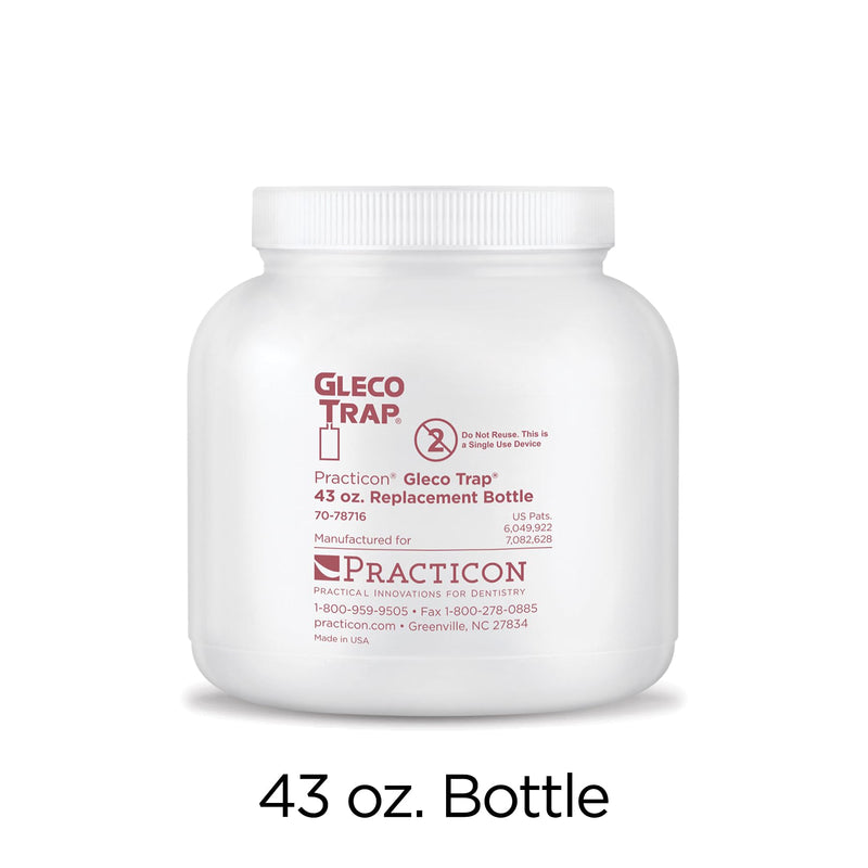 Practicon Gleco Trap 43 oz. Replacement Bottles for Clay & Plaster Sink Trap, Pack of 6