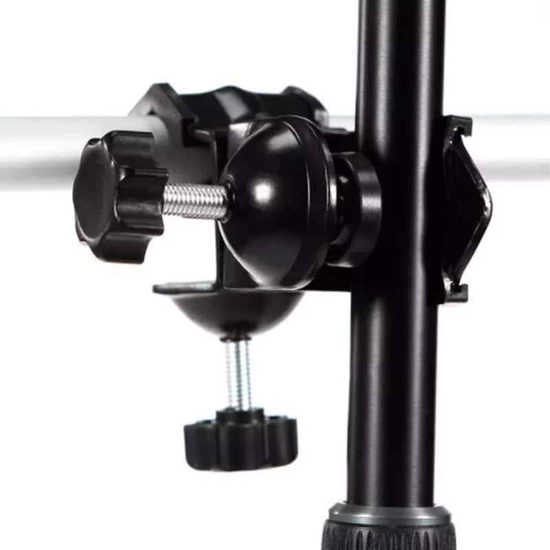 Selens 2 Pieces Heavy Duty Metal Dual Double U Clip C Clamp Type Bracket Mount for Photo Studio Boom Arm Light Stand