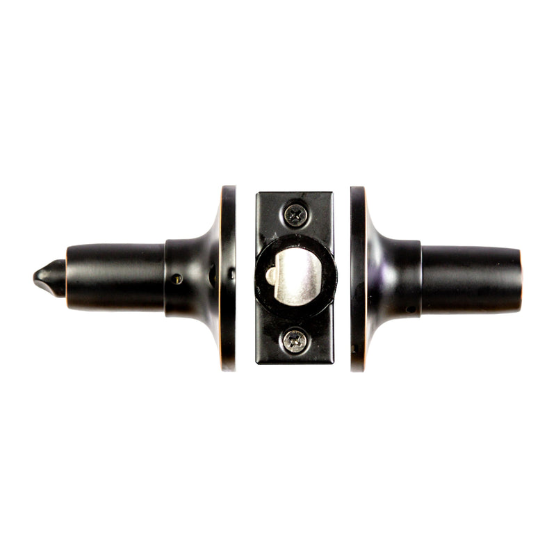 Design House 727982 Stratford 6-Way Universal Entry Door Lever Oil Rubbed Bronze 1 Pack Entry - Keyed