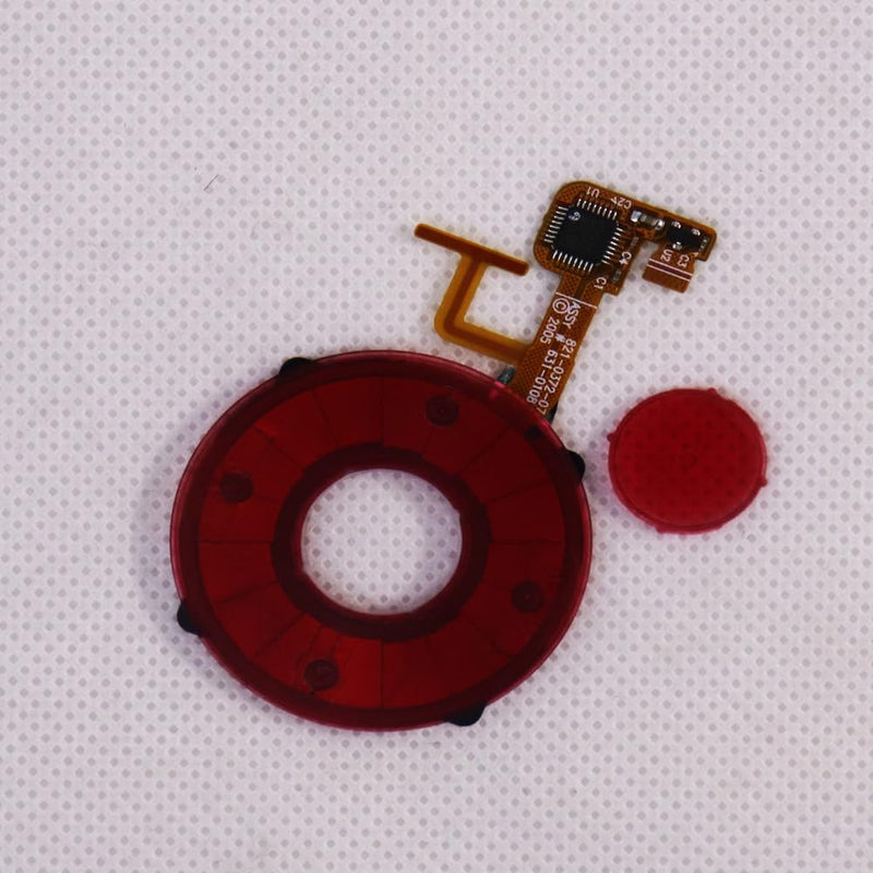 Clear red faceplate with clickwheel with Button Key for iPod Video 5th gen 30GB 60GB 5.5th gen 30GB 80GB Plastic housing case