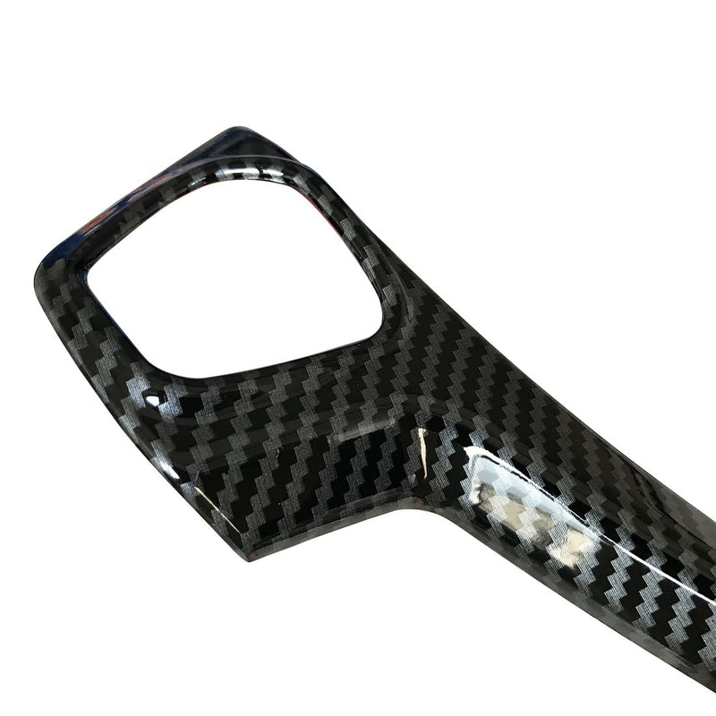 ruihe Carbon Fiber Color Steering Wheel Cover Trim Fit for Ford Fiesta 2012 2013 2014 2015 2016 2017 2018