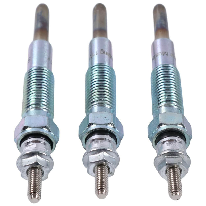 ZTUOAUMA 3X Glow Plugs SBA185366060 SBA185366190 Compatible with Ford 1100 1110 1200 1210 1300 1310 1510 1710 1900 1910 2110 New Holland 1630 1715 1720 1725 1925 LX465 LX485 LX565 LX665 3PCS