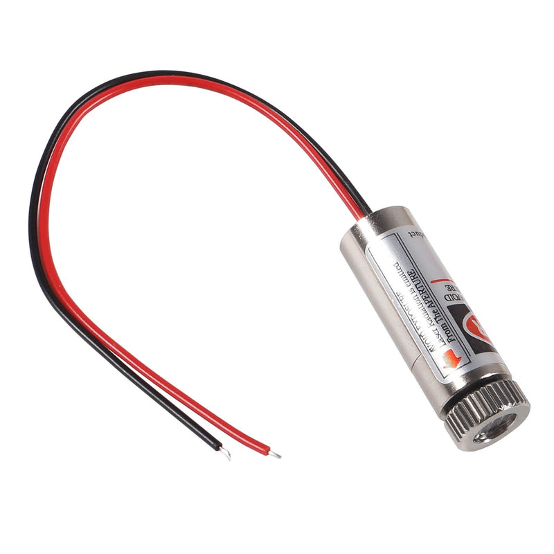 UMLIFE 5pcs 650nm 5mw Laser Head Laser Tube Adjustable Focus 3~5V Red Laser Tube for Sight Positioning Sighting Telescope (Horizontal Line) Horizontal Line