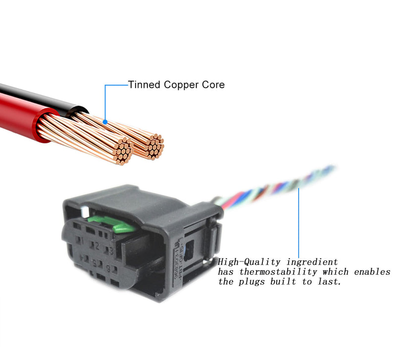  [AUSTRALIA] - Throttle Body Connector Harness Plug S20160 977-354 Fits 2003-2009 Replacement for Volvo C70 S60 S80 V70 XC70 T5 XC90 T5
