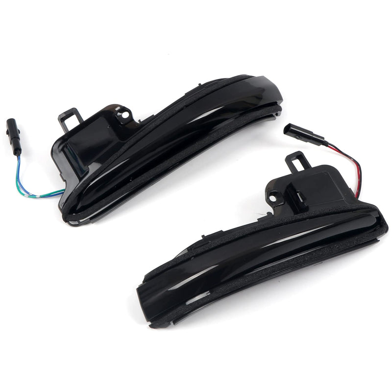HIGH FLYING Car Accessories Side Mirrors LED Sequential Dynamic Blackout Turn Signal Lights Indicator 2pcs/Pair for Toyota Tacoma 16-23, RAV4 XA50 19-24, Highlander XU70 2020-2024 (Blackout)
