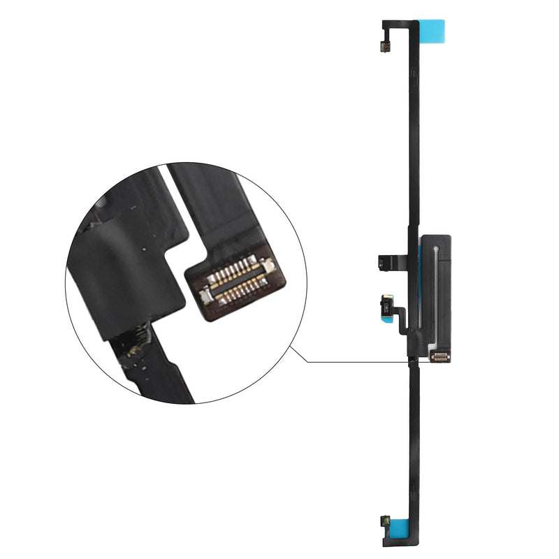  [AUSTRALIA] - [1 PCS] New Front Face ID Proximity Sensor Flex Cable Replacement for iPad Pro 12.9 3rd Gen (A1876 A2014 A1983 A1895) /4th Gen (A2069 A2232 A2233 A2229)-Black