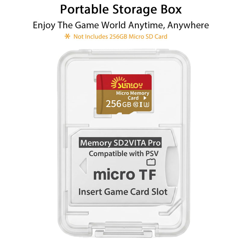 SD2Vita 6.0 PS Vita Memory Card Adapter, Micro SD to PSVita SD Card Adapter Compatible with PSV 1000/2000/PSTV FW 3.60 HENkaku Enso System