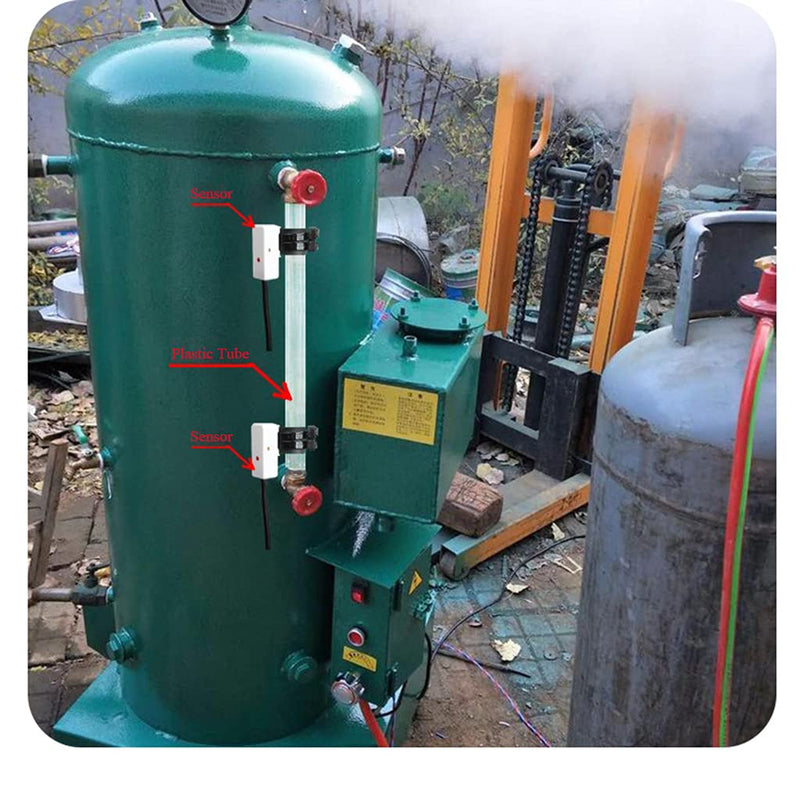 Taidacent Non Contact Liquid Level Sensor Contactless Water Level Sensor Externally Attached Pipe Water Float Switch NPN Output Capacitive