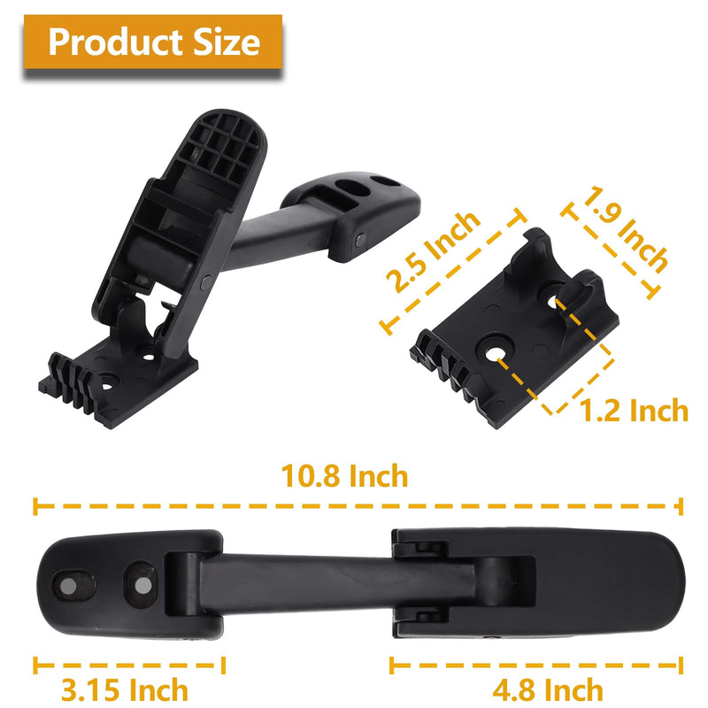 2 Pack Heavy Duty Hood Latch Kit,LH/RH fit for Peterbilt 325, 335, 337, 340, 348, 384, 386, 567, 569, 579 /Kenworth T170, T270, T330, T370, T660/Mack CH/Blue Bird 315-5502&315-5503 2 Pack