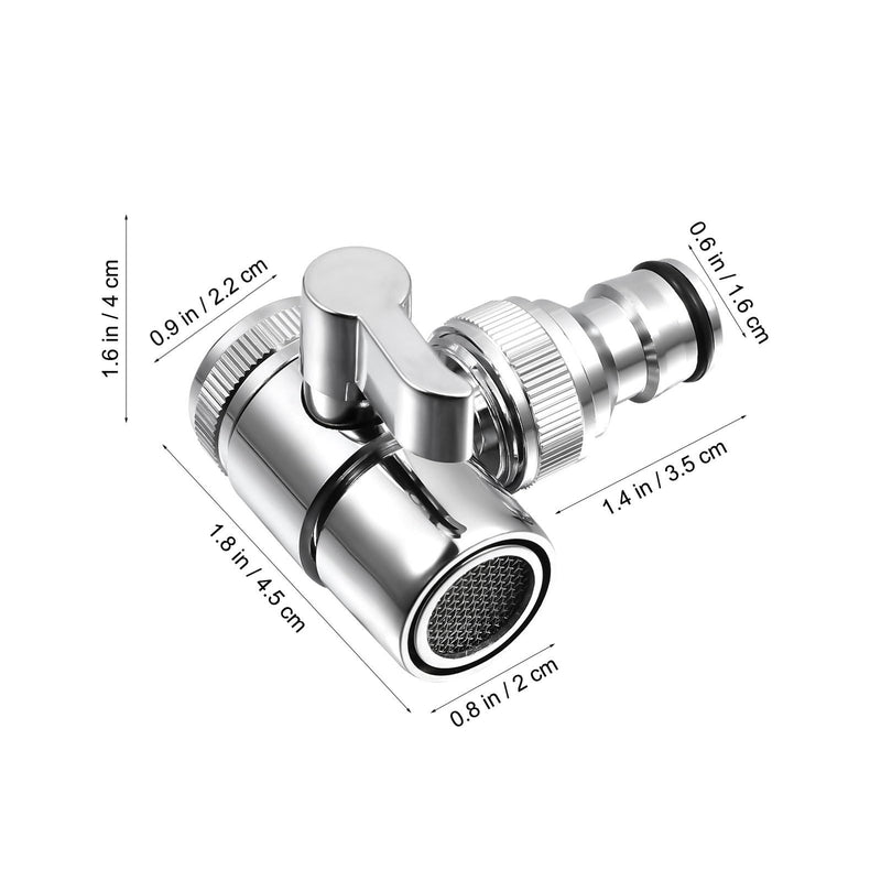 DOITOOL 3-Way Sink Faucet Diverter Valve, Copper faucet adapter for portable washer Washing Machine, Countertop Dishwasher Splitter with Aerator Hose Connector