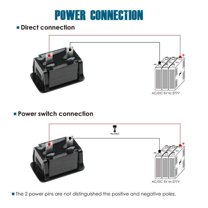 Runleader LCD Hour Meter for Maintenance,AC/DC 5V to 277V for Riding/Zero Turn Lawn Mower Leaf Trimmer Brush Cutter Generator Motorhome etc.