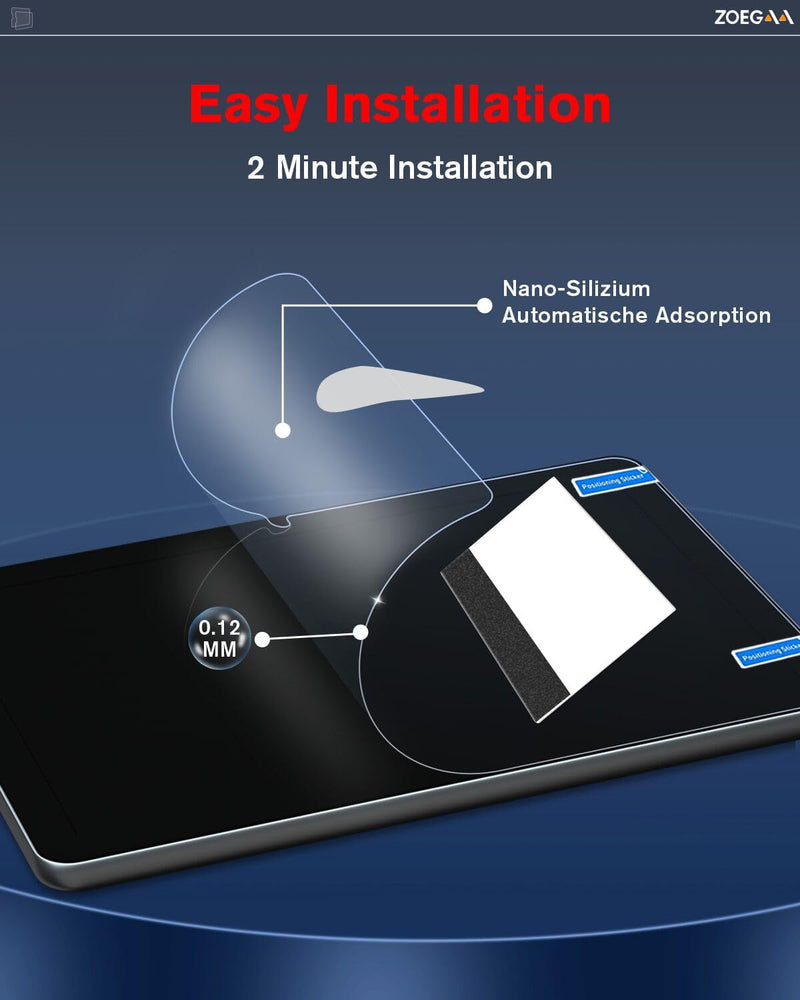 ZOEGAA Anti Blue Light Screen Protector Compatible with iPad Pro 11 (2022&2021&2020&2018)/iPad Air 5th/4th Generation (10.9 Inch), Eye Protection Blue Light Blocking Filter Reduces Digital Eye Strain iPad Air 5th/4th 11 inch Transparent