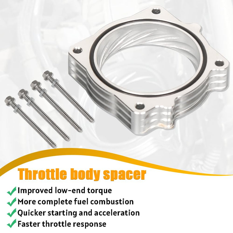 Throttle Body Spacer for 2009-2018 Dodge RAM 1500/2500/3500 with 5.7L HEMI V8 Engine - Performance Boost & Fuel Efficiency