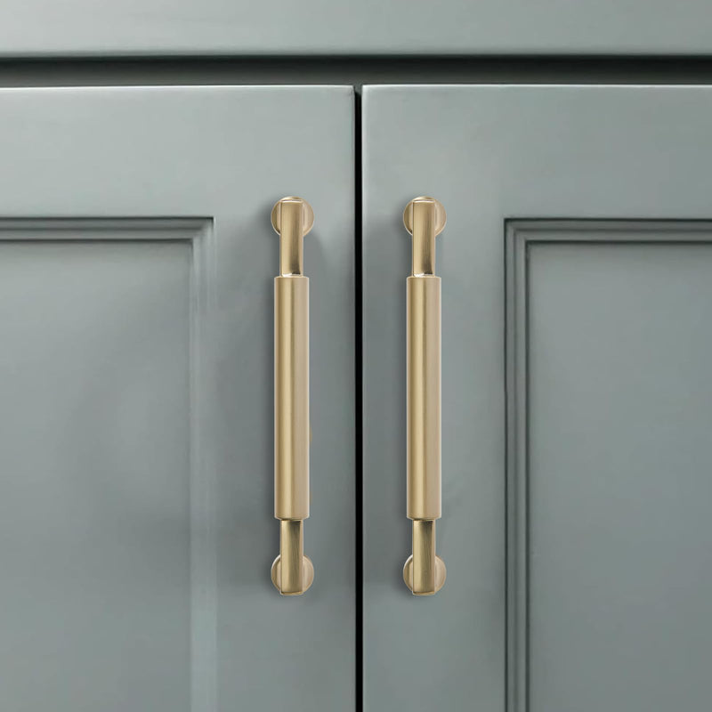 2 Pack 12 Inch Hole Center Champagne Bronze Cabinet Pulls-Heavy Duty Solid Cabinet Handles for cabinets Dressers Kitchens Handles Bathroom cabinets 12"(305mm) Hole Center 2