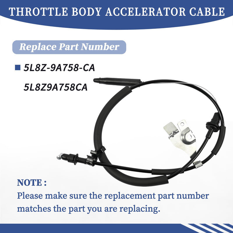 Throttle Body Accelerator Cable Fit for Ford Escape│Mercury Mariner 2005 2006 3.0L V6-Gas Replace 5L8Z-9A758-CA Throttle Control Cable Assembly